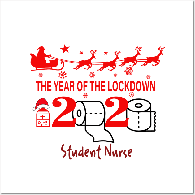 Santa’s Favorite Student nurse Christmas Wall Art by binnacleenta